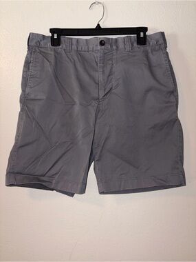 J. Crew Men's Gray Flat Front Cotton Shorts